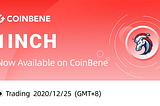 1INCH Now Available on CoinBene