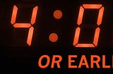 How about fixing the workplace rather than avoiding it at 4am?