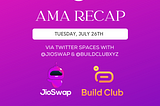 BuildClub X JioSwap Twitter Spaces AMA Recap.