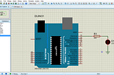 Arduino  LED  Blink  Simulation  on  Proteus