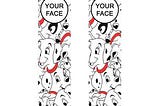 101 Dalmatians Custom Personalized Face Sublimation Socks