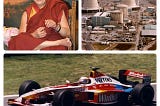 Il Dalai Lama in una elettronucleare gara con Zanardi