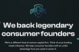 Intern with us at Origins!