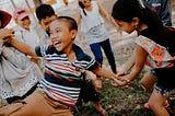 Children playing in Vietnam