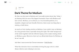 Dark Mode for Medium