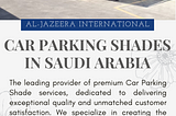 Car Parking Shades in Saudi Arabia
