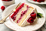 Vanilla Cake with Raspberry Filling
