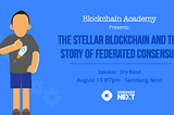 The Stellar Blockchain and The Story of the Federated Consensus — Blockchain Academy