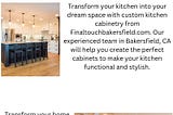 Cabinetry Services Bakersfield Ca | Finaltouchbakersfield.com