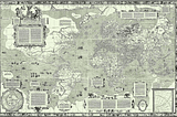 1569 Mercator world map showing distorted continental sizes, with Europe centered and enlarged.