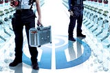 Promotional poster for Repo Man. Looks very 90s action flick doesn’t it?