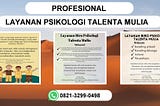 PROFESIONAL , 0821–3299–0498 Layanan Biro Psikologi Talenta Mulia Jeruk