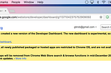 My Google Chrome Developer Dashboard Wishlist