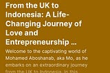 From the UK to Indonesia: A Life-Changing Journey of Love and Entrepreneurship | Passport Bros