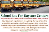 Affordable School Buses For Daycare Centers