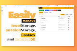 Easy Local Storage Manager (ELSM) vs Chrome DevTools