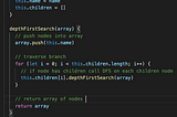 How to build Depth First Search?