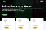 Dedicated alt v server hosting