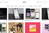 Dribbble Home Page