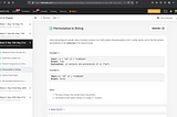 Teaching to learn: Permutation in String