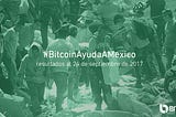 Primer resultado #BitcoinAyudaAMexico