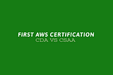 Prepare for your first AWS Certification