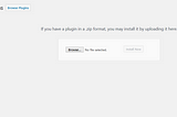 Wordpress Plugin Installation