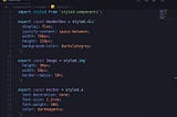Styled Components in React
