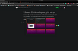 Ubuntu 20.04 workspace grid tutorial