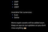 In my last article, I wrote on the features of S-Wallet ($SWP) and my most convenient of them all.