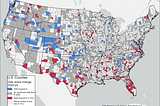 Trump’s support increased the most in counties with the fewest transplants
