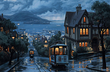 Stormy Night, San Francisco, California