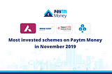 Nov 2019: These Mutual Fund Schemes saw Maximum Investments on Paytm Money