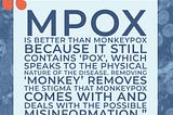 Monkeypox renamed Mpox in 2022. I was a part of it. This is how.