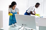 What does the company assert its cleaning and maintenance program create for clients’ premises in…