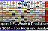 NFL Week 11 PredictionsGet Ahead of the Game with Our Expert NFL Week 11 Predictions for 2024