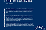 Lions in Louisville: Group Rules & Moderation