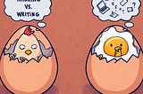 Exploring Thinking vs. Writing Through Chicken-Egg and Facebook-Meta Analogies