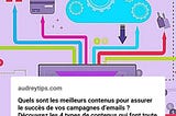 4 contenus pour dynamiser vos campagnes d’emails