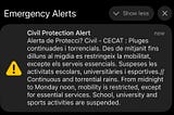 🚨 Weather alert warning 🚨
