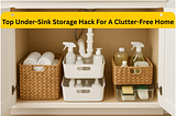 Top Under-Sink Storage Hacks for a Clutter-Free Home