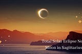 Total Solar Eclipse New Moon in Sagittarius 2021