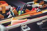 Folder with stationaries