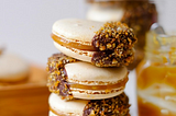 Salted Caramel Apple Praline Macarons