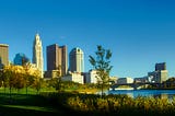 Skyscrapers in downtown Columbus Ohio