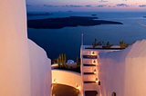 Lantern Stairs, Santorini, Greece