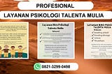 PROFESIONAL , 0821–3299–0498 Layanan Biro Psikologi Talenta Mulia Kejawan putih tambak