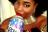 Afro.Beer.Chick