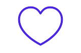 A blue heart