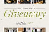 Win a Carbon-Neutral Conference for 8 at Hotel Verde